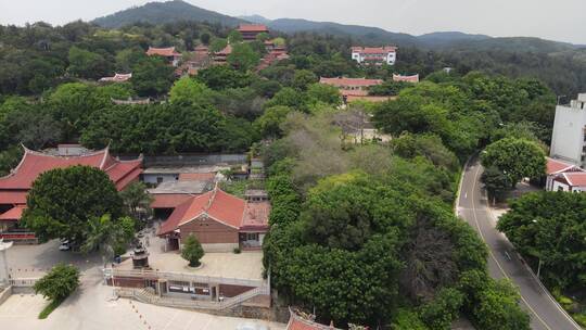 航拍福建泉州少林寺历史文化古建筑