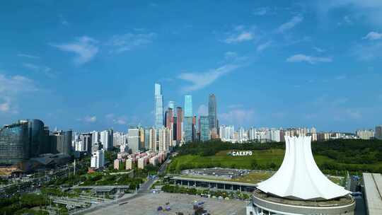 南宁民歌湖东盟商务区会展中心地标建筑群