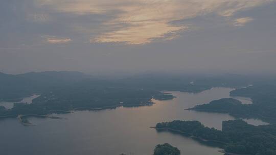 信阳晨曦南湾湖航拍延时摄影HDR高清视频