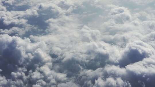 云海之上 壮观云层 航空俯瞰美景