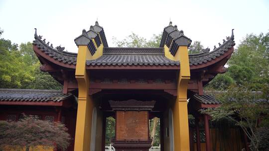 杭州飞来峰永福寺禅院风景