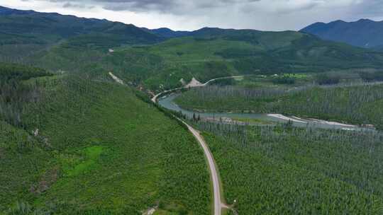 美国蒙大拿州北福克平头河北福克路风景路线