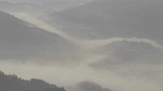 云海云雾大山仙境清晨延时SLOG3