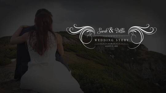 婚礼浪漫唯美标题字幕条AE模板AE视频素材教程下载