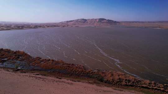阿拉善盟 腾格里沙漠 盐湖 湖泊