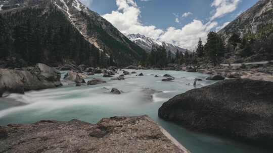 湖泊河流雪山延时摄影合集