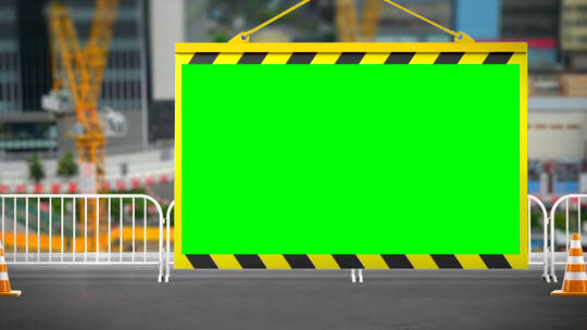 建筑施工安全警示图文包装(通道)视频素材模板下载