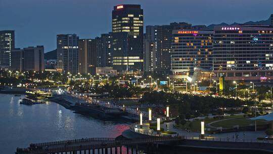 青岛西海岸新区夜景唐岛湾夜景