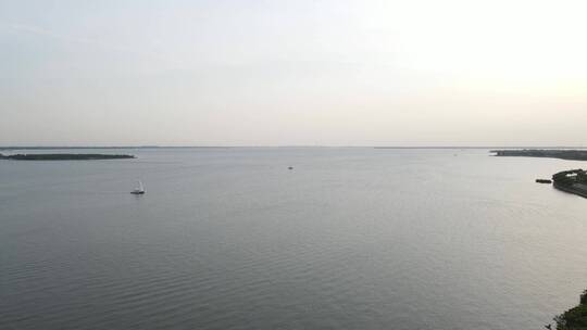 合肥巢湖风景全景4K航拍