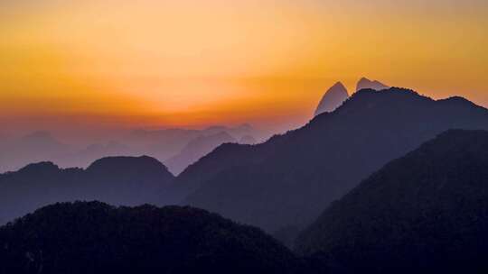 日出日落人间美景