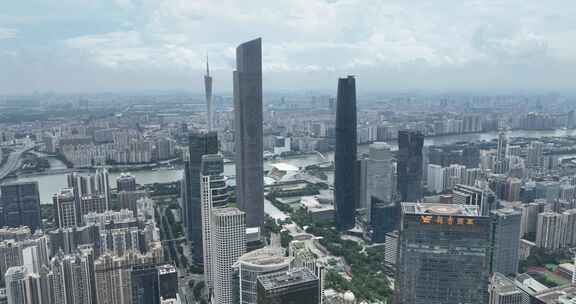 广州珠江新城高楼俯瞰景观