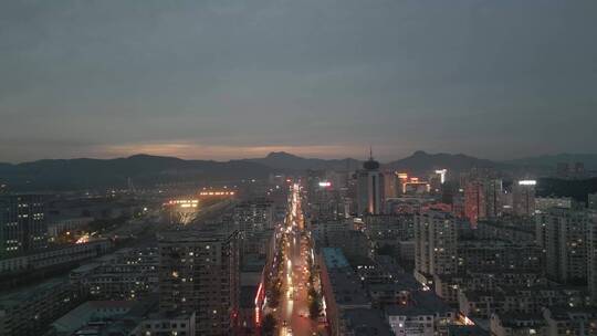 4K航拍城市夜景视频素材