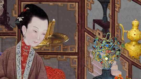 清朝皇帝《雍正十二美人图 》 之二4K