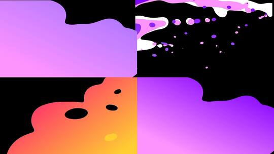 卡通流体转场MOV元素