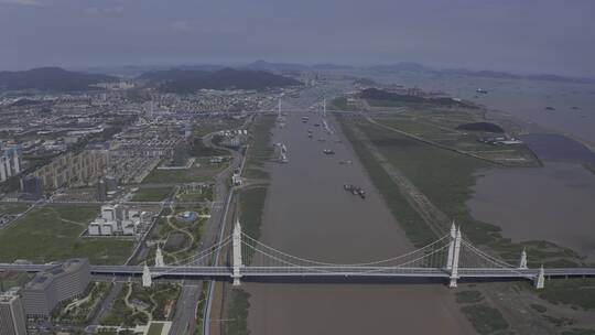舟山定海大桥视频素材模板下载