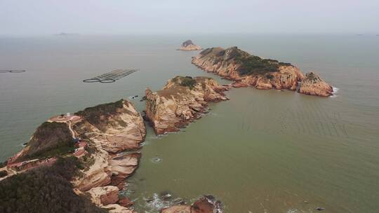 原创 福建宁德霞浦沙滩海岸线自然风光航拍