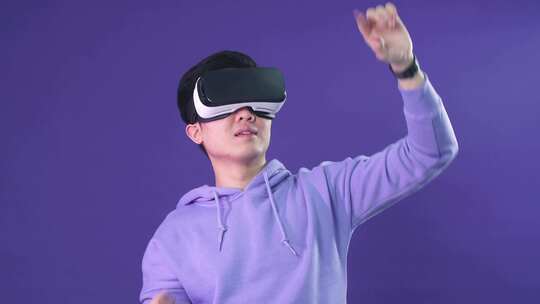 VR虚拟现实眼镜视频素材模板下载