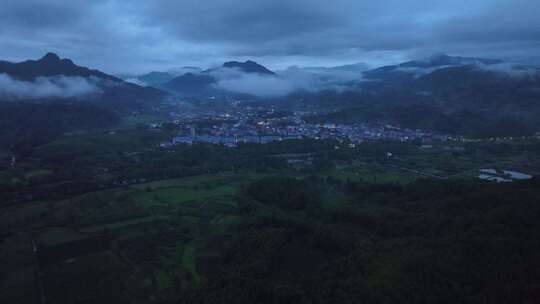 航拍武夷山风景区国家森林公园丹霞地貌风光