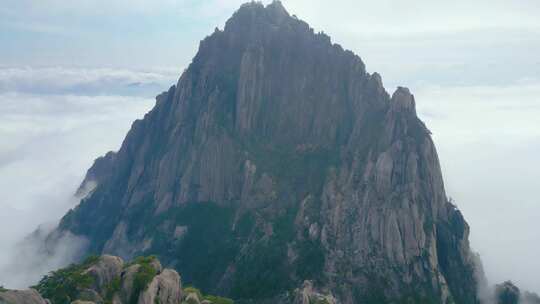 黄山风景区云海唯美风景视频素材航拍视频素材模板下载