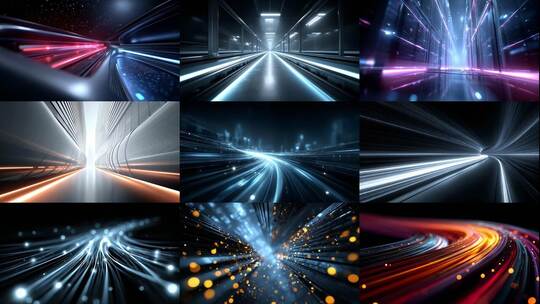 光影交错时空穿梭科技未来无限可能高清在线视频素材下载