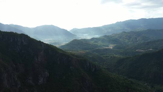 航拍温州南雁荡山自然风景