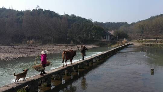 航拍浙江丽水缙云仙都景区