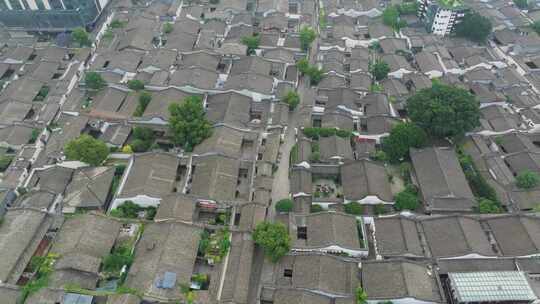 福建福州三坊七巷无人街景高低空空镜