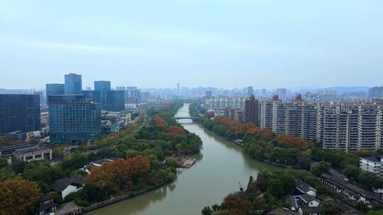 杭州京杭大运河航拍