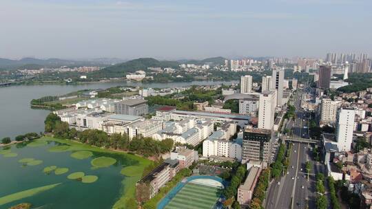 航拍武汉体育学院