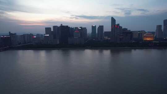 杭州城市阳台市民中心视频素材模板下载