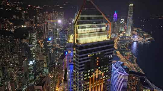 香港维多利亚港航拍