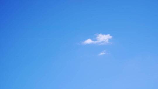 蓝天中的白云画面
