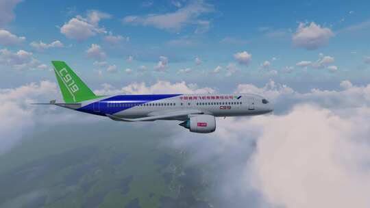 中国航空 飞机穿云飞行