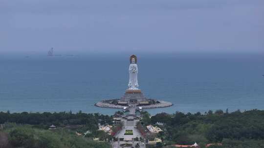 海南南海观音航拍