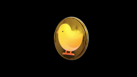 Baby Chick 3d图标视频素材模板下载