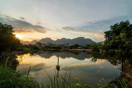 福州五虎山晚霞