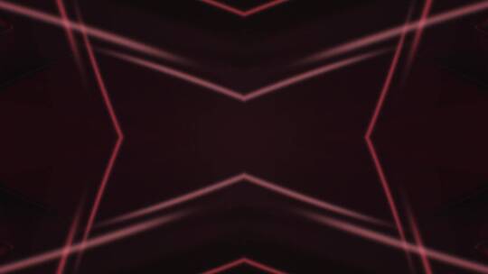 科技红色节奏几何图形变幻万花筒