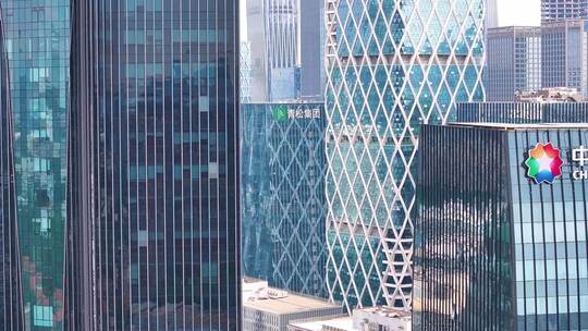 深圳市南山区航拍高楼大厦摩天大楼城市广东视频素材模板下载