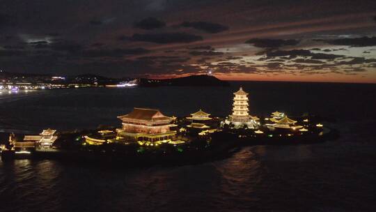 山东烟台蓬莱八仙过海葫芦岛夜景