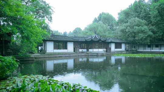 杭州西湖郭庄园林江南烟雨