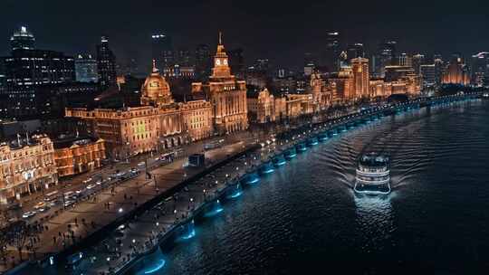 上海航拍空间合集夜景