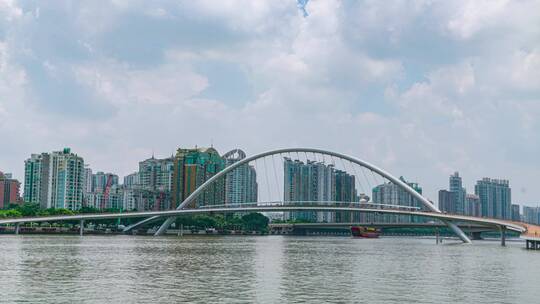 广州海心桥延时摄影视频素材模板下载