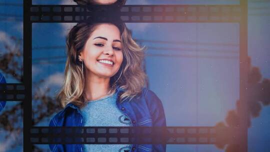 清新相册电影幻灯片文本AE模板