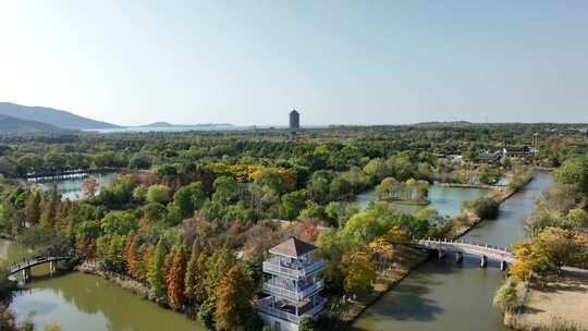 苏州太湖湿地公园（航拍视频原片素材）