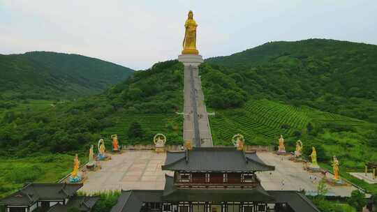 苏州大如意圣境 西山大观音全景 4K航拍