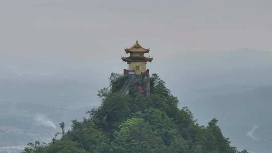 湖南怀化飞山景区航拍