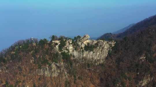 航拍秦岭山脉秋季风景云海