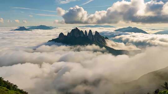 山脉云海自然风光