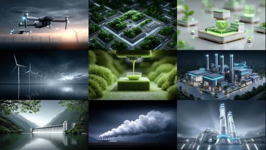 绿色能源驱动未来可持续发展创新科技高清在线视频素材下载