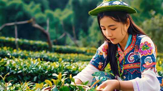 合集 一壶好茶的由来 原生态茶园 采茶女